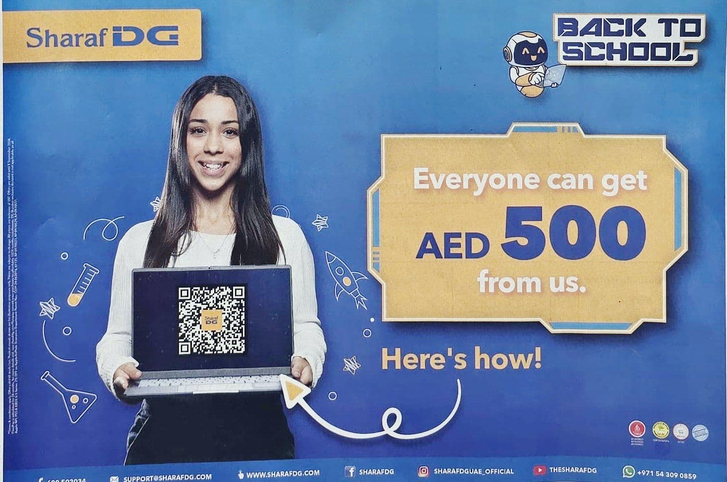 Sharaf DG ad ‘plays a video’ on KT front page with mixed reality